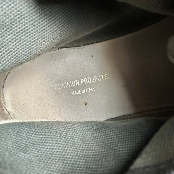 Common Projects | Men | Gray Canvas Lace Up Hi-Top Safari Boots | EU 43 US 10 - Picture 11 of 16